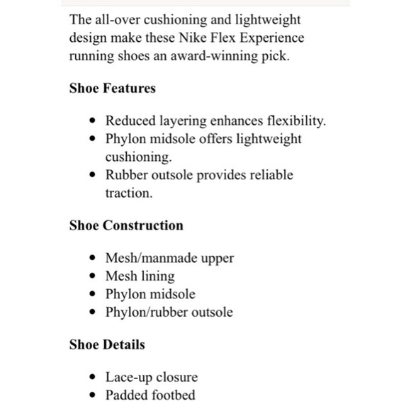 LNike Flex Experience RN 2 blue gray pink sneakers - Picture 8 of 8